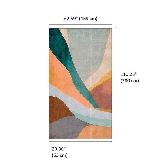 Designs Direct Curvilinear Canyon Wall Mural